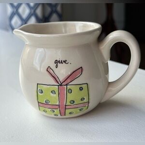 Rae Dunn “Give Joy to the World” Creamer